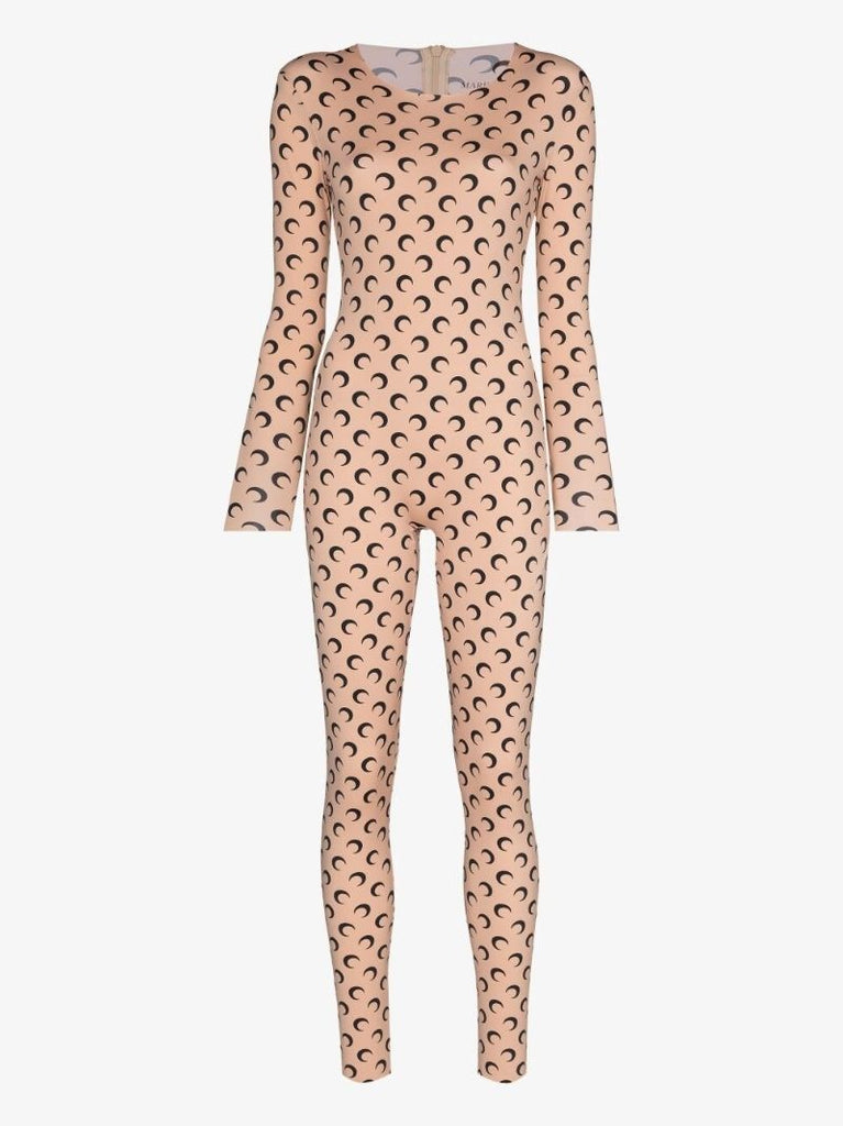 Crescent Moon Print Jumpsuit