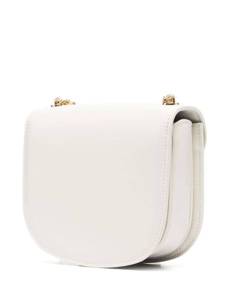 White Teen Chain Besace Triomphe Leather Shoulder Bag