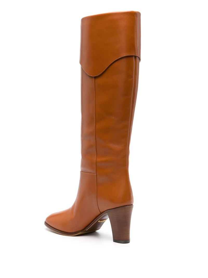 Brown Horsebit 75 Leather Knee-high Boots