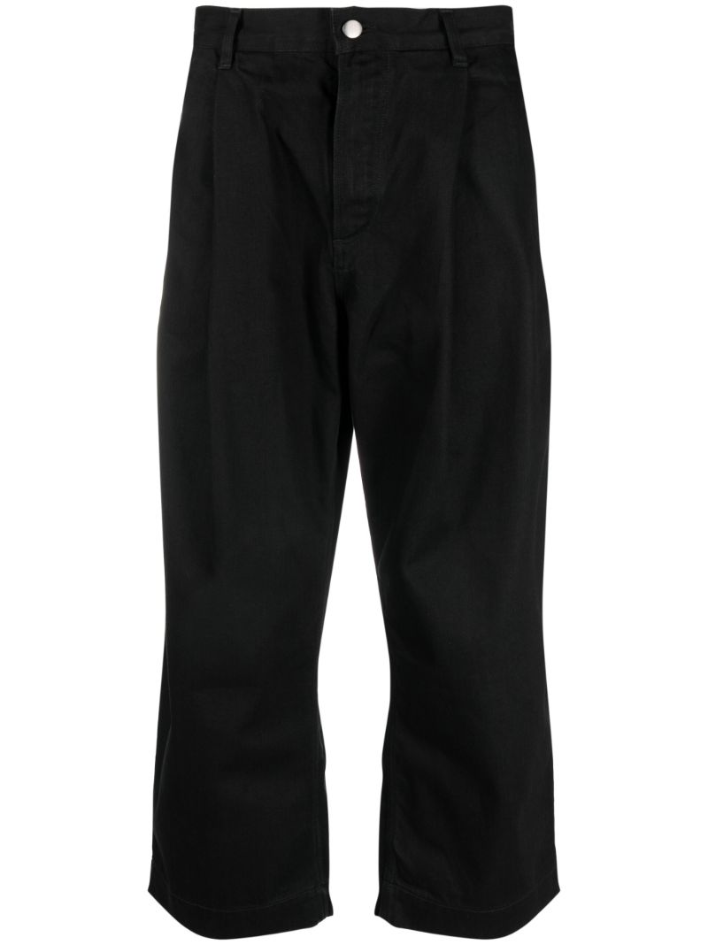 Black Puch Wide-leg Jeans