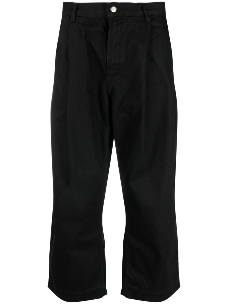 Black Puch Wide-leg Jeans