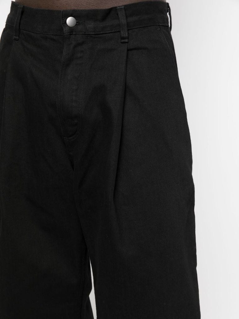 Black Puch Wide-leg Jeans