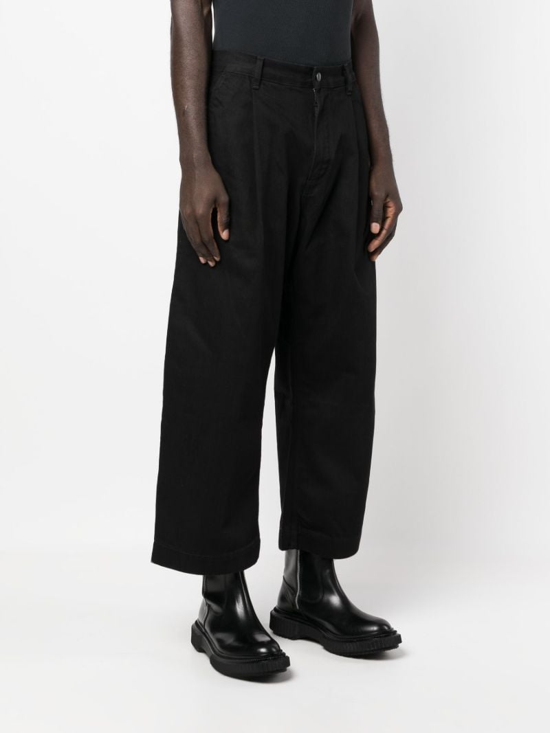 Black Puch Wide-leg Jeans