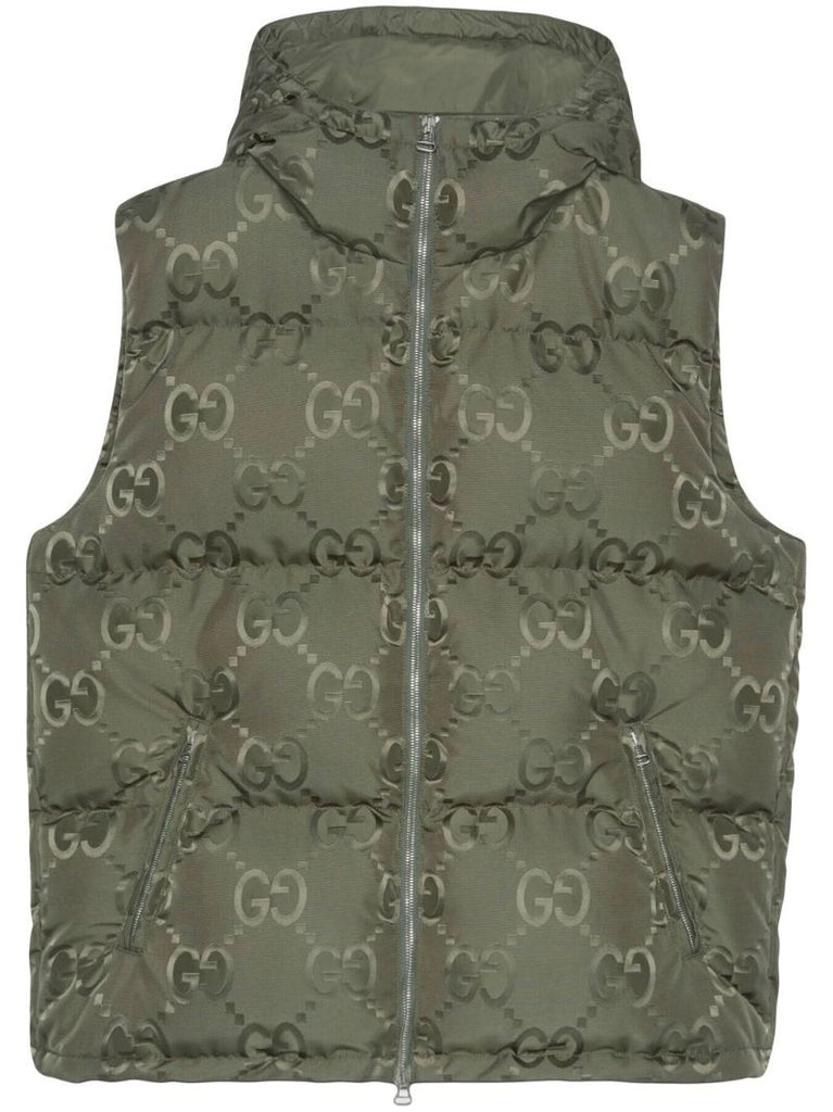 Green Gg Supreme Padded Gilet