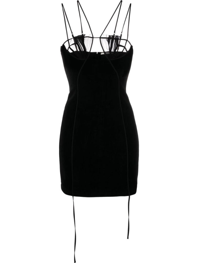 Black Cut-out Mini Dress