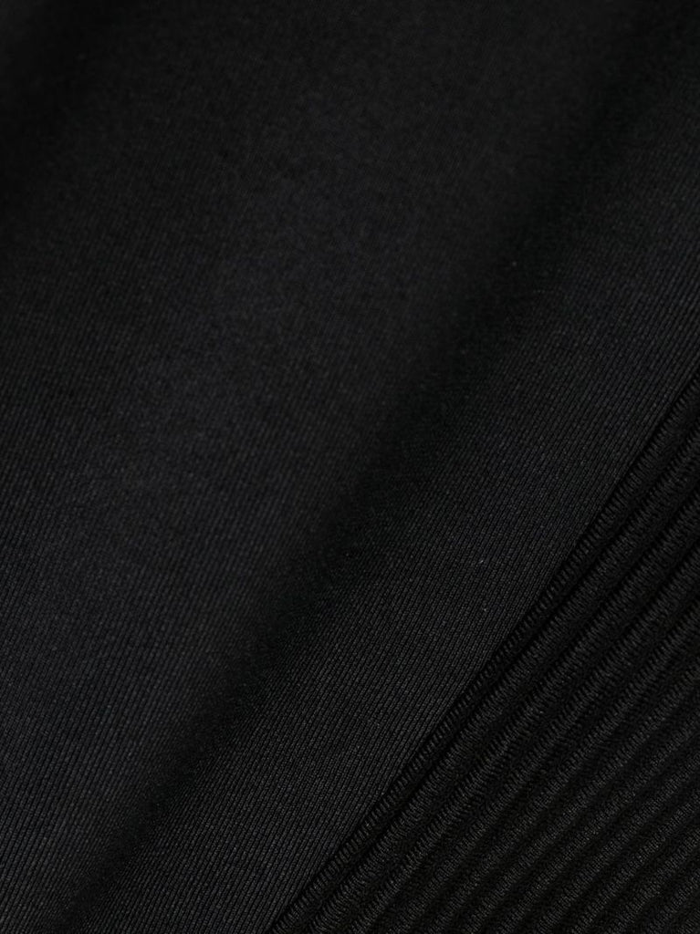 Black Logo Tape Mini Dress