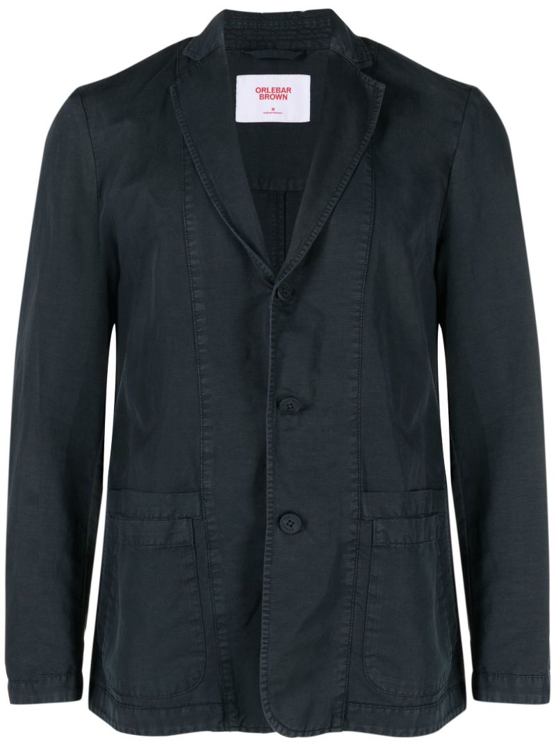 Blue Single-breasted Blazer