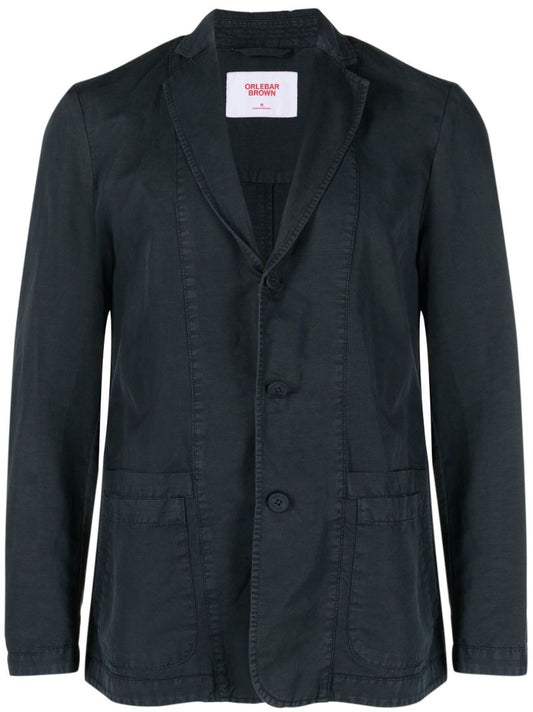 Blue Single-breasted Blazer