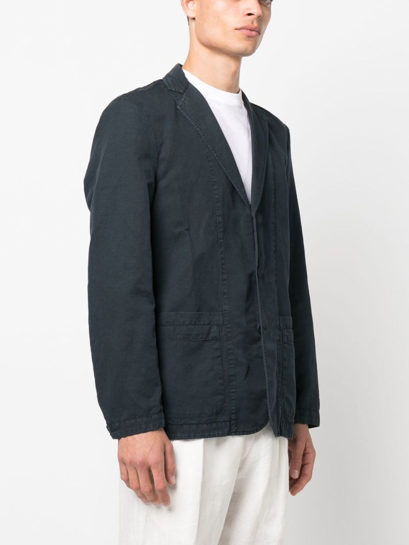Blue Single-breasted Blazer
