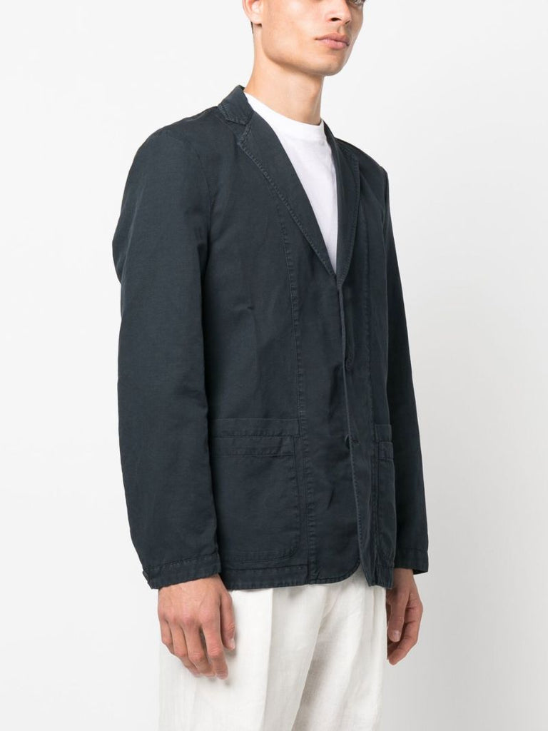 Blue Single-breasted Blazer