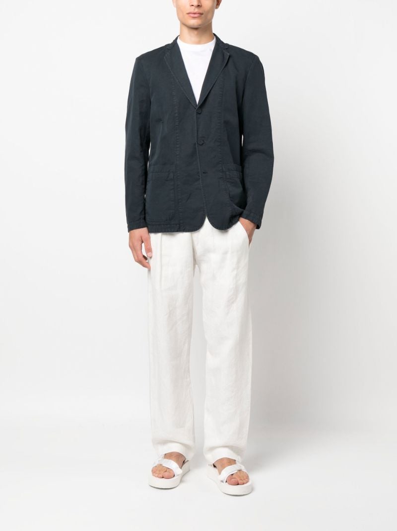 Blue Single-breasted Blazer