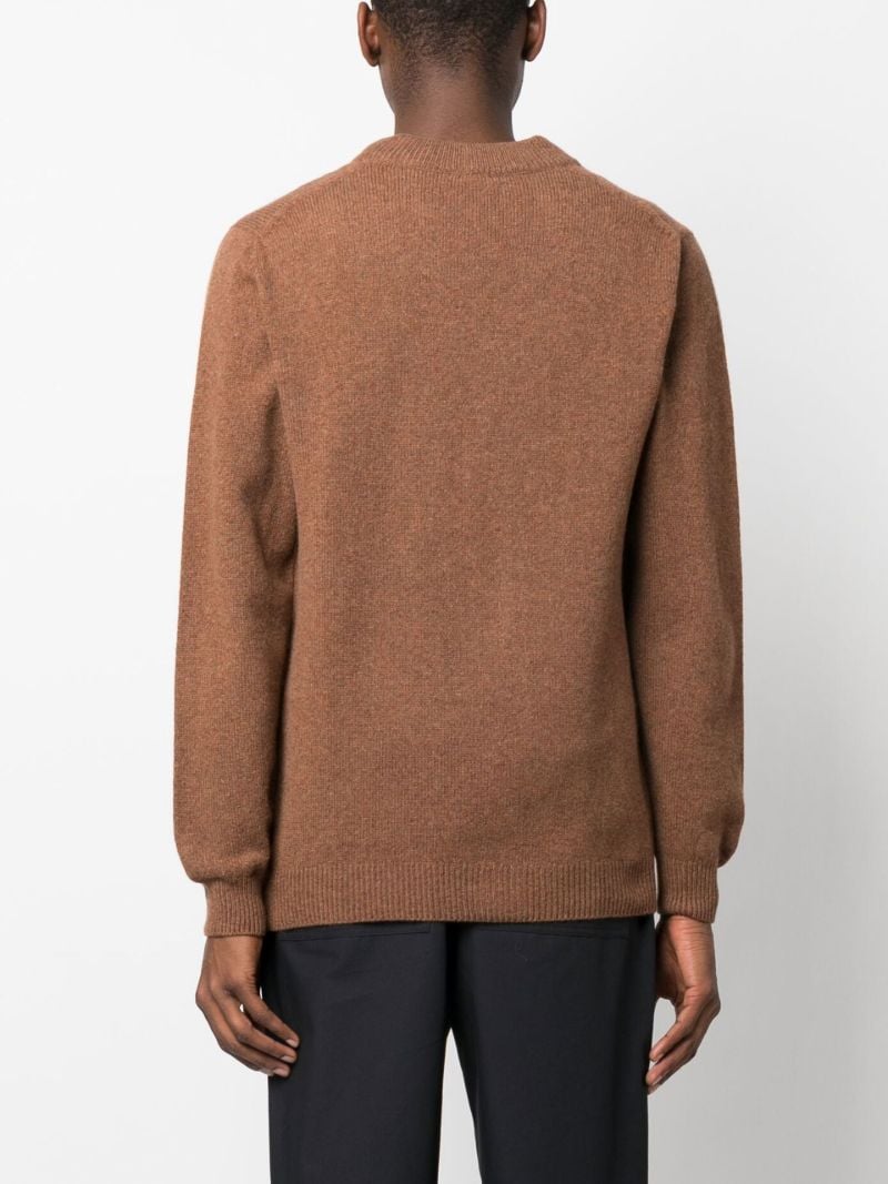 Brown Wool Cardigan