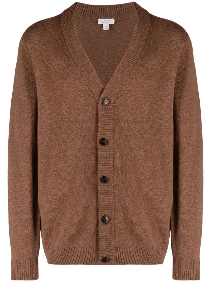 Brown Wool Cardigan