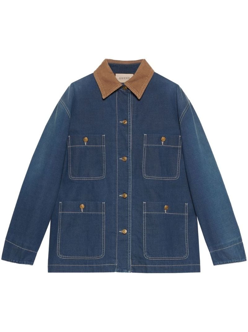 Blue Longline Denim Jacket