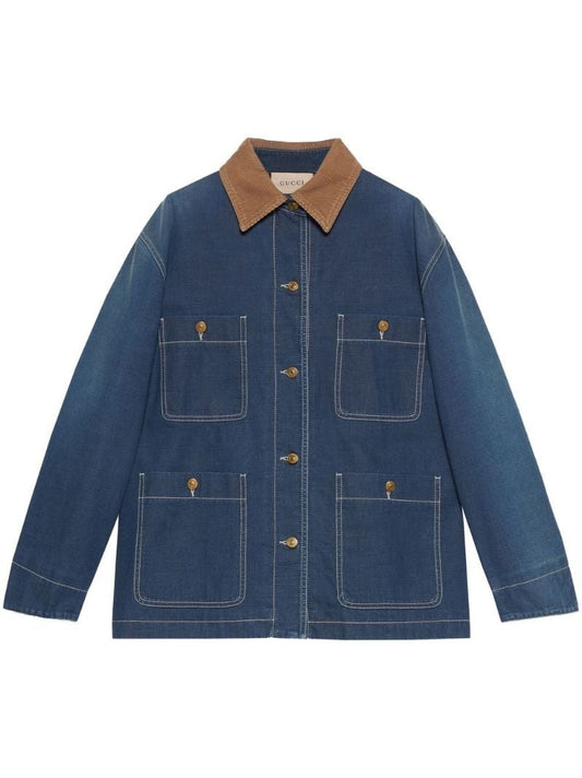 Blue Longline Denim Jacket