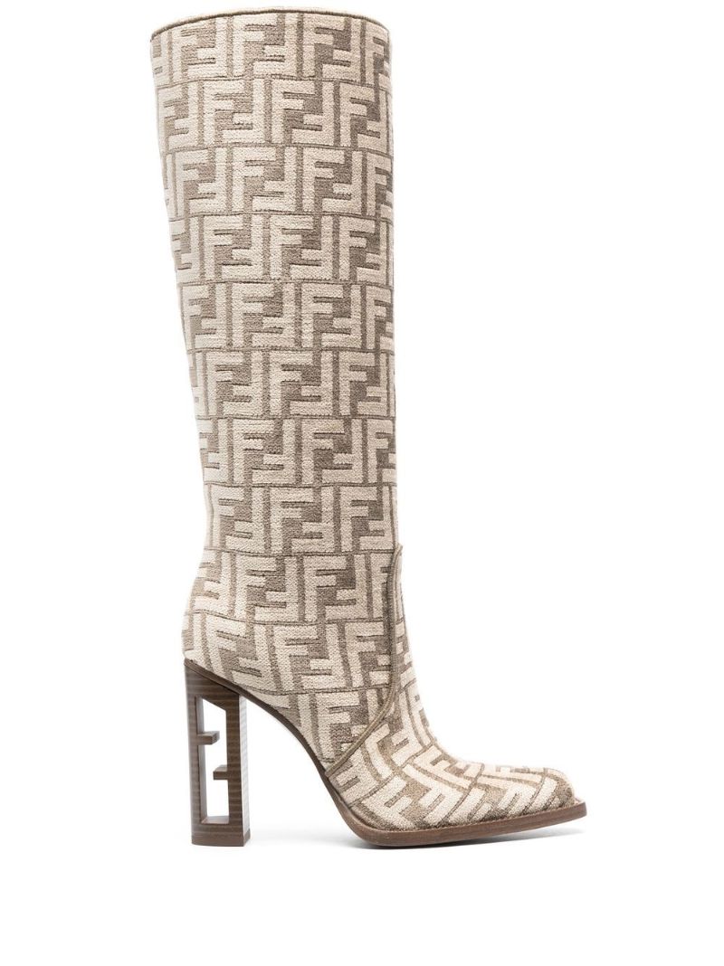Neutral Cut 110 Ff Jacquard Chenille Boots