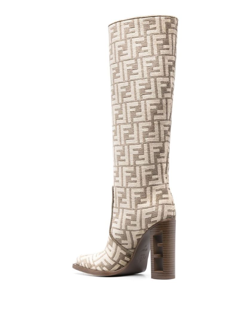 Neutral Cut 110 Ff Jacquard Chenille Boots