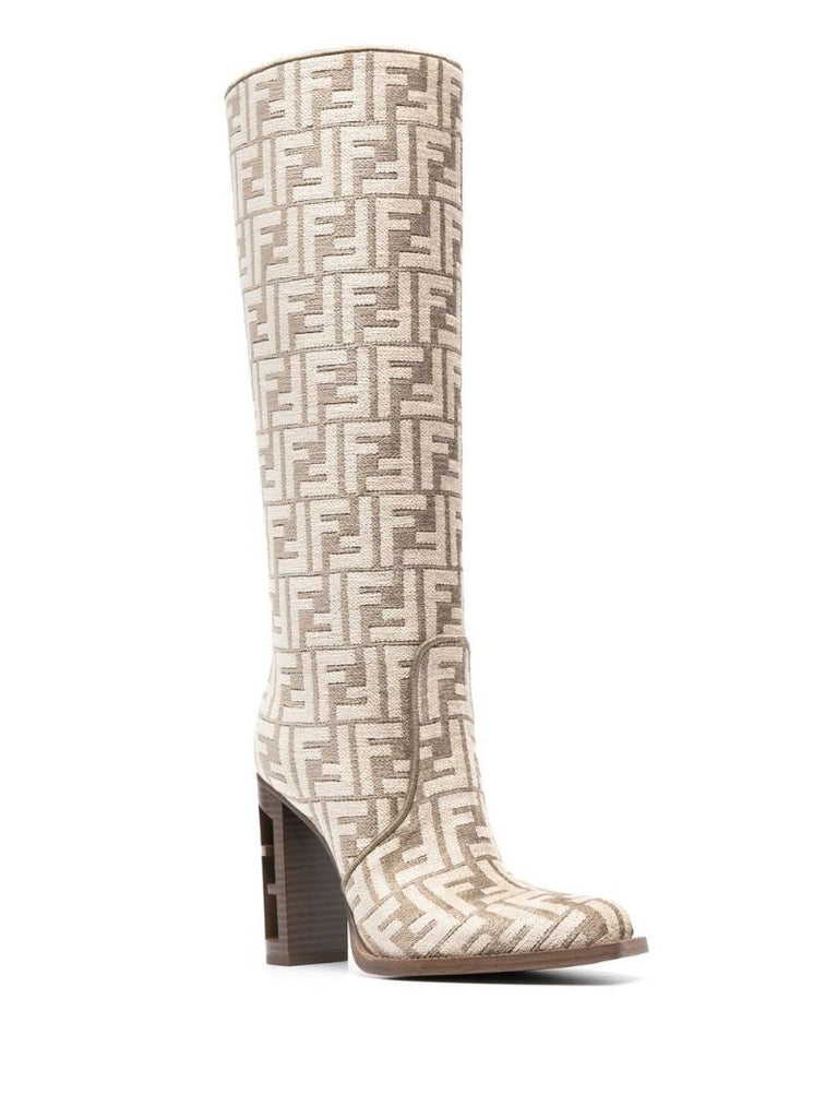 Neutral Cut 110 Ff Jacquard Chenille Boots