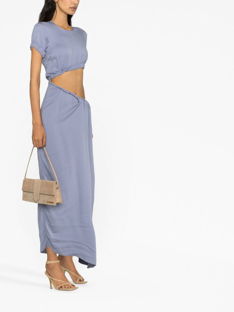Blue Cut-out Maxi Dress