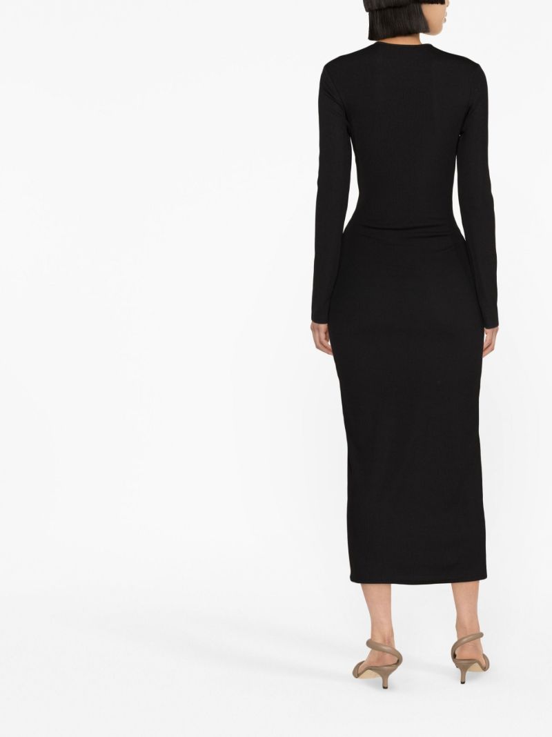 Black Orbit Cut-out Midi Dress