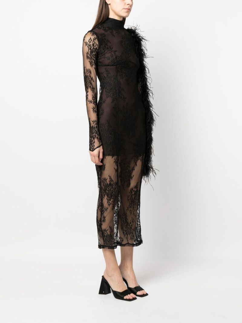 Black Lace Midi Dress