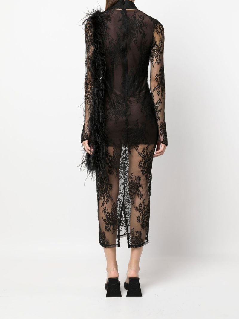 Black Lace Midi Dress