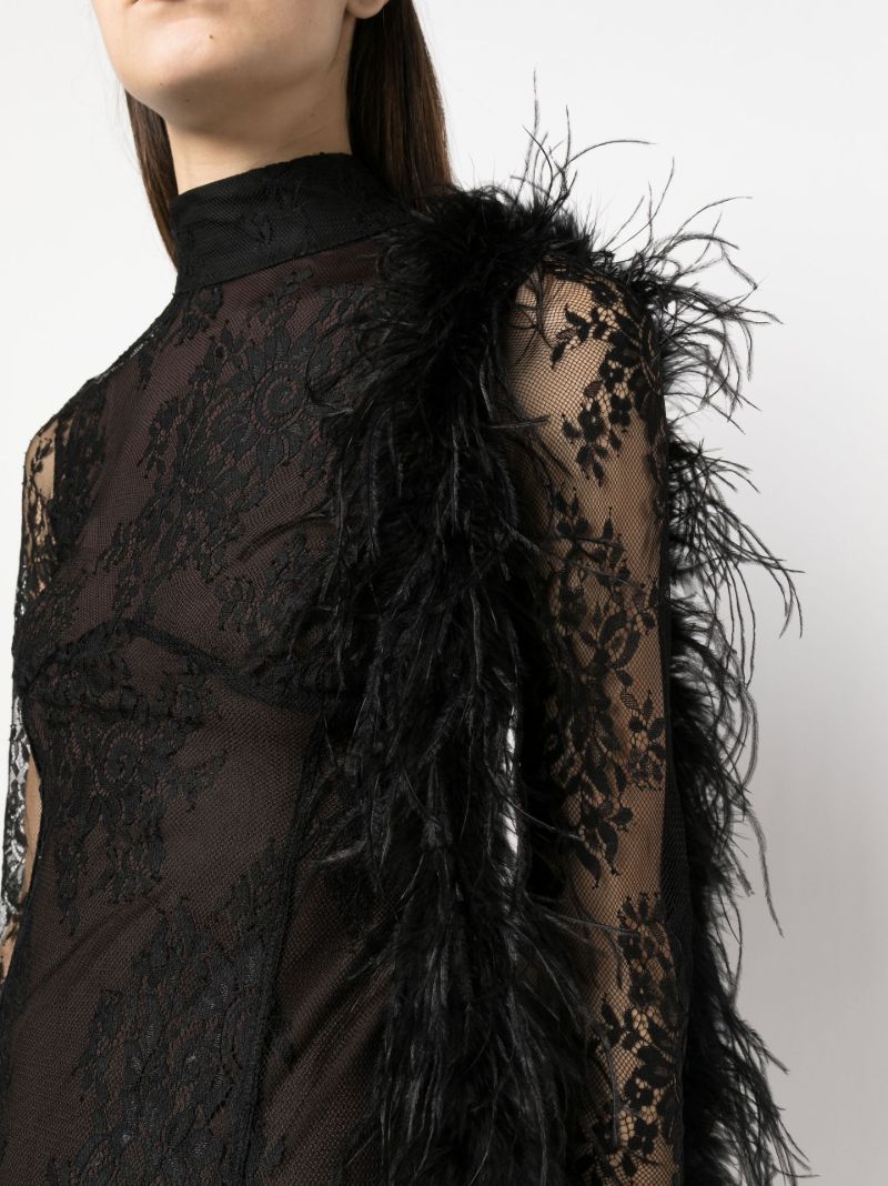 Black Lace Midi Dress