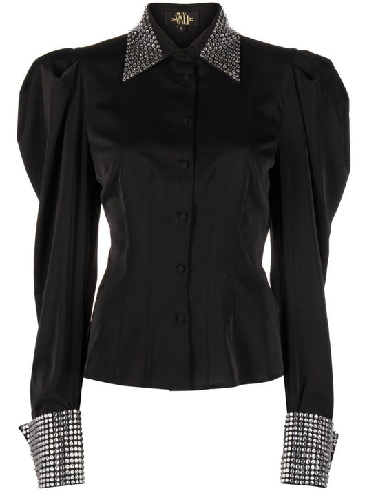 Black El Paso Crystal Shirt
