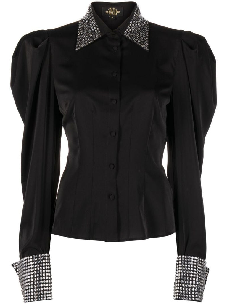 Black El Paso Crystal Shirt