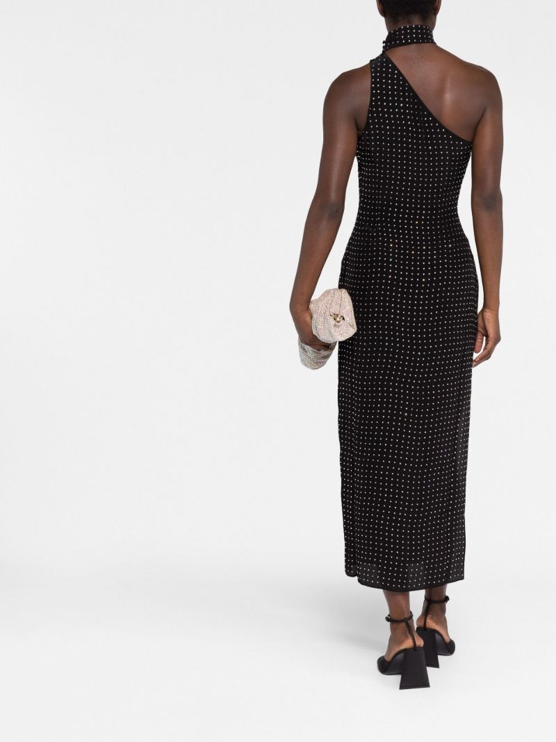 Black Graceland Crystal Midi Dress