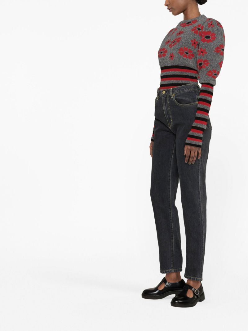 Black Straight-leg Jeans