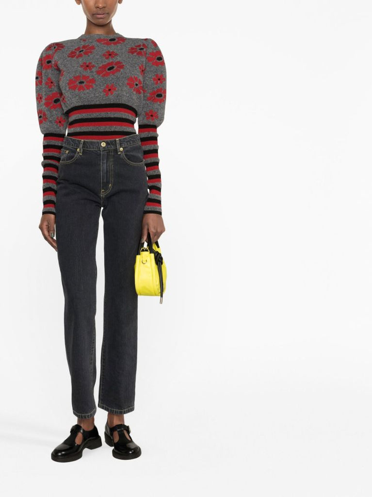 Black Straight-leg Jeans
