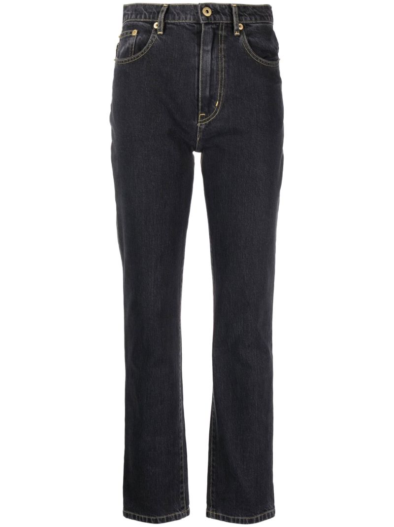Black Straight-leg Jeans