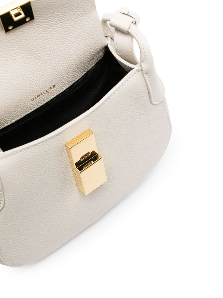 Grey Mini Lausanne Leather Cross Body Bag