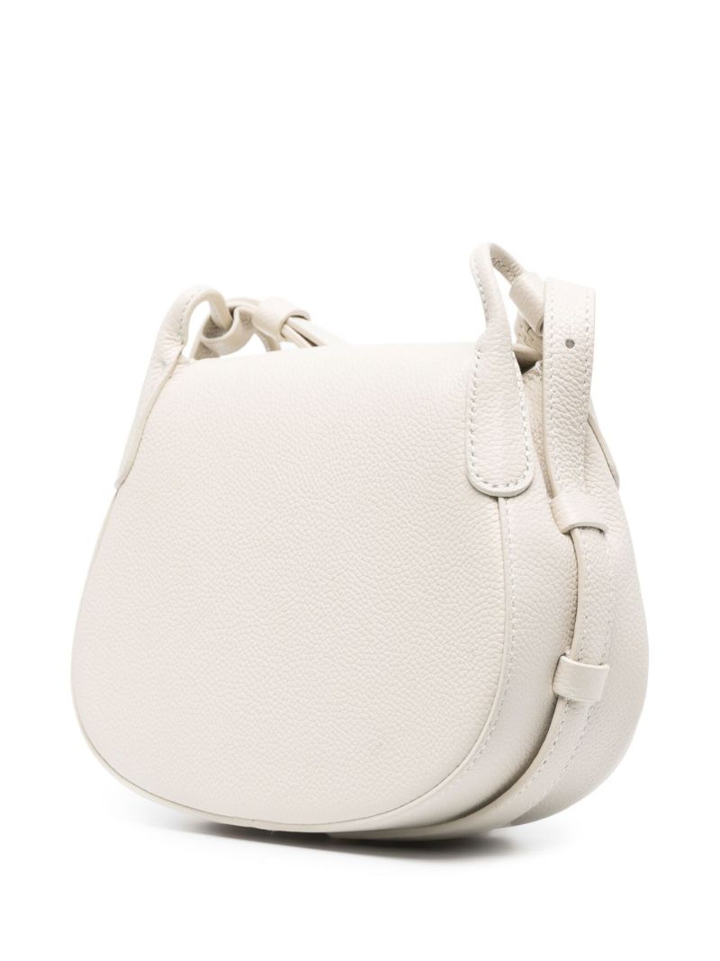 Grey Mini Lausanne Leather Cross Body Bag