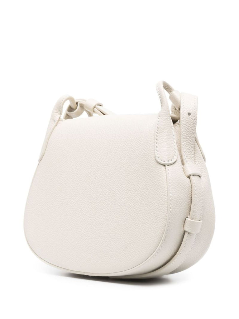 Grey Mini Lausanne Leather Cross Body Bag