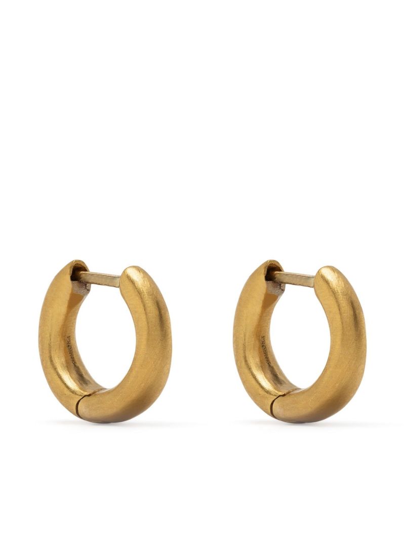 Yellow Gold Huga Hoop Earrings