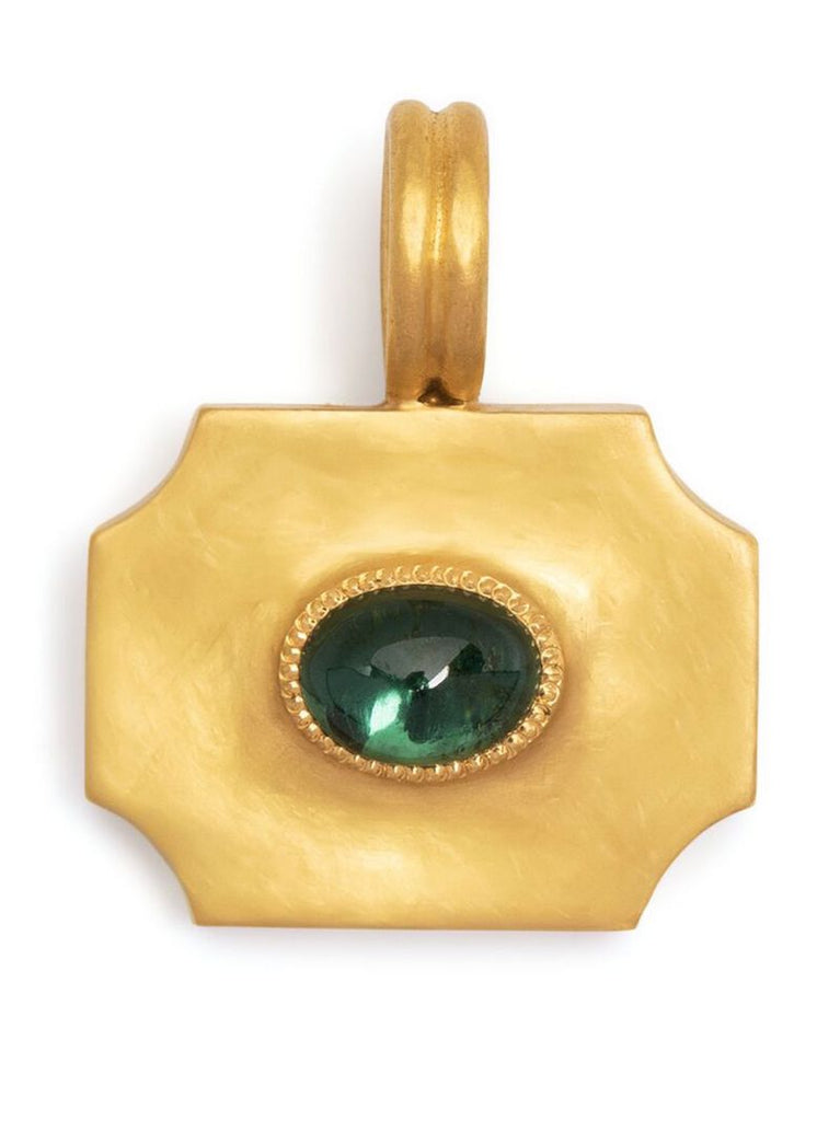 22k Yellow Gold Ode Large Tourmaline Pendant