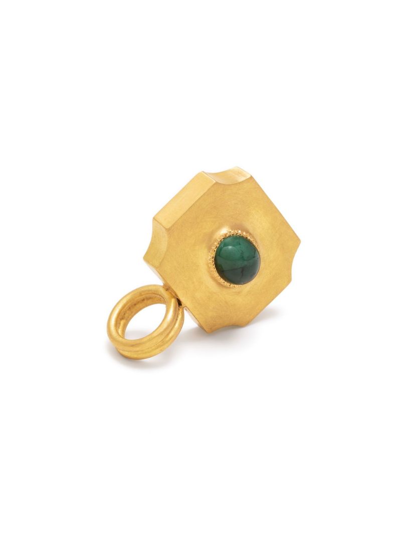 22k Yellow Gold Ode Large Tourmaline Pendant