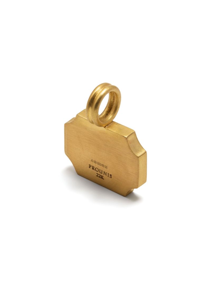 22k Yellow Gold Ode Large Tourmaline Pendant