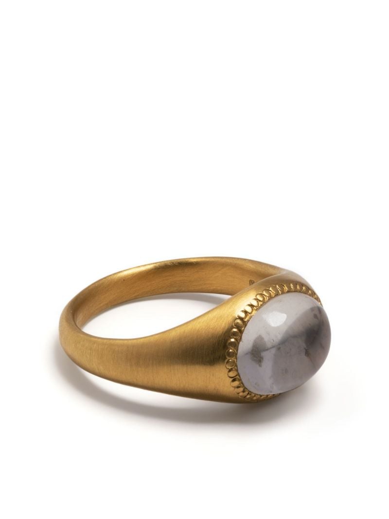 22k Yellow Gold Roz Moonstone Ring