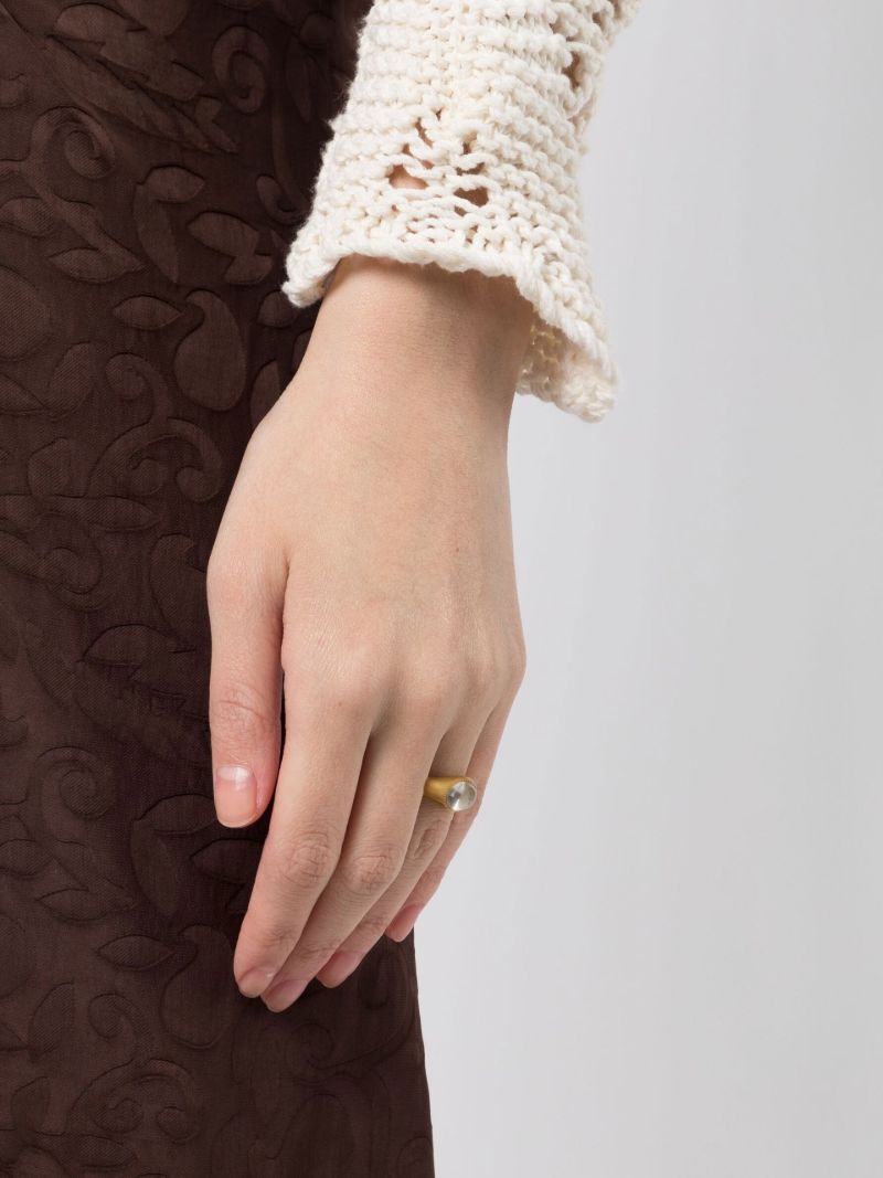 22k Yellow Gold Roz Moonstone Ring