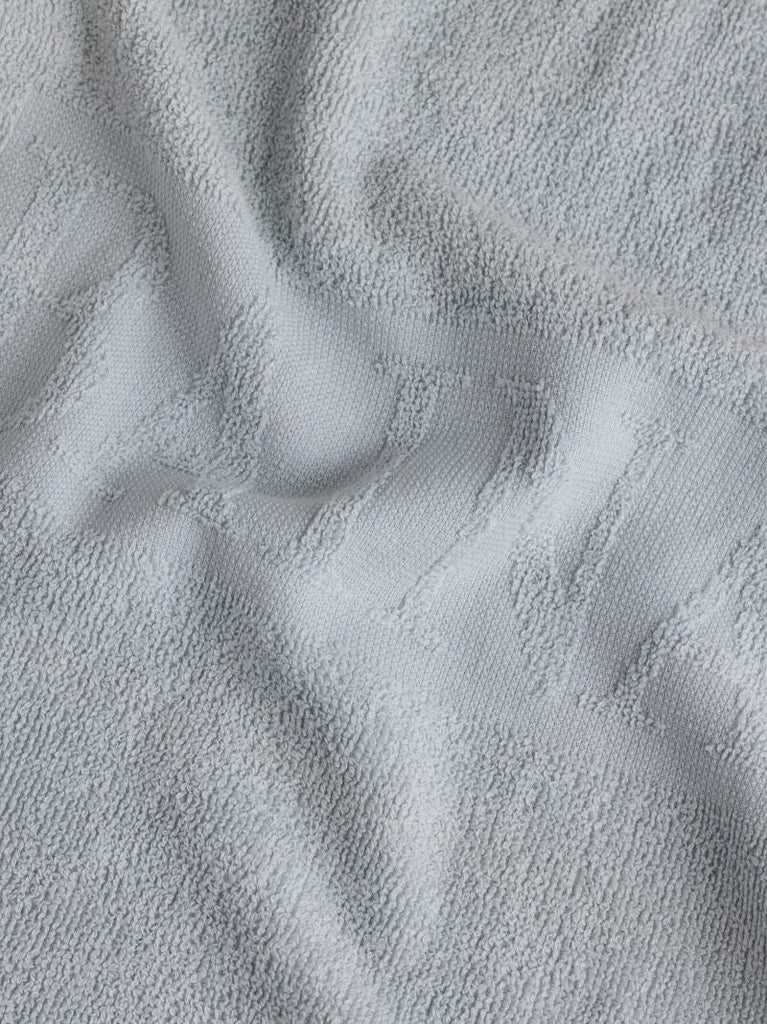 White and Grey Organic Cotton Face Towel Set