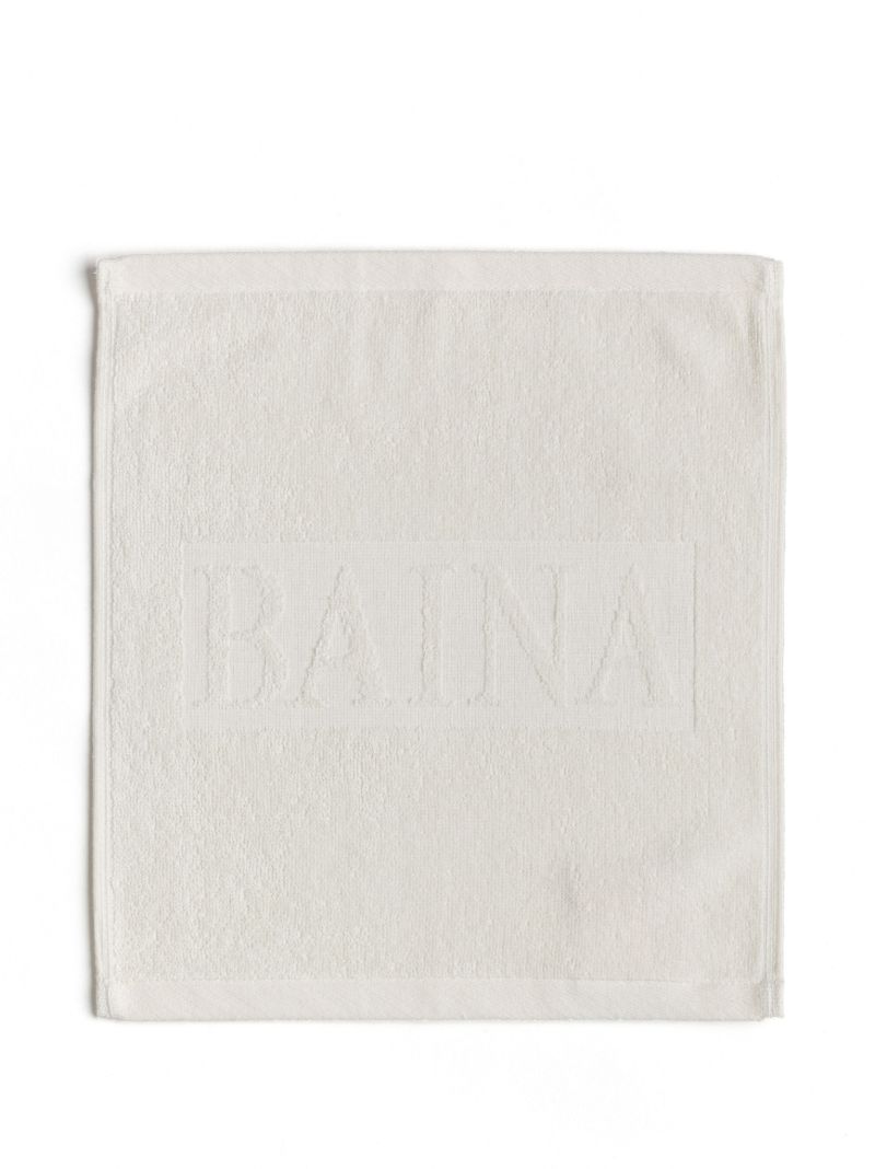 White and Grey Organic Cotton Face Towel Set