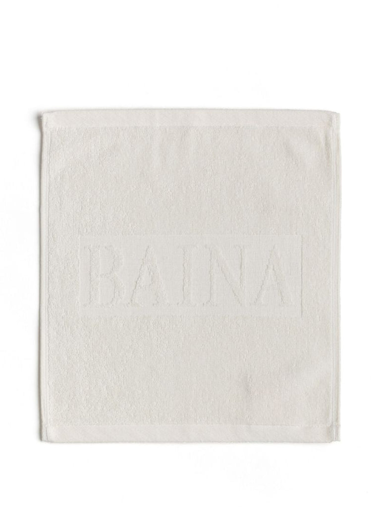 White and Grey Organic Cotton Face Towel Set