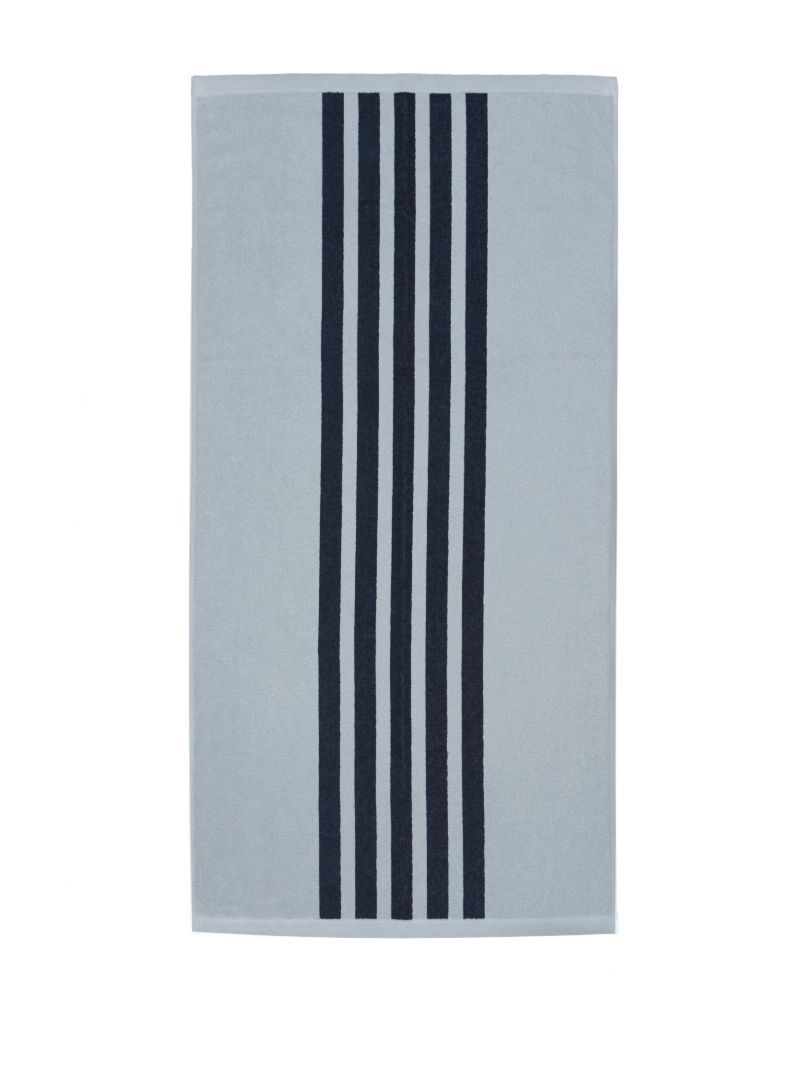 Blue Striped Organic Cotton Towel Set