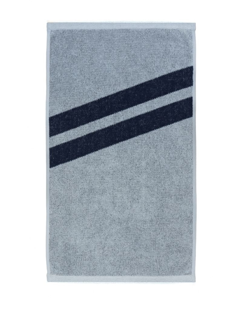 Blue Striped Organic Cotton Towel Set