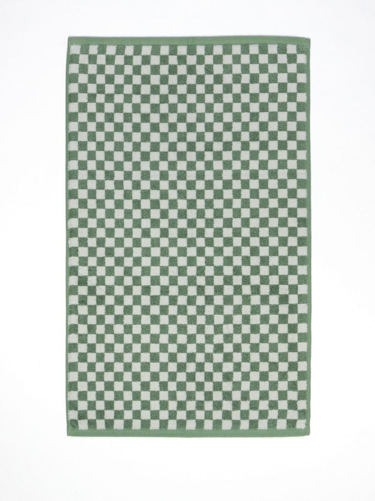 Green and White Bathing Towel Set