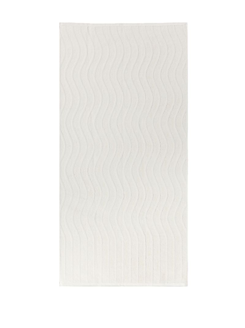 Green and White Bathing Towel Set