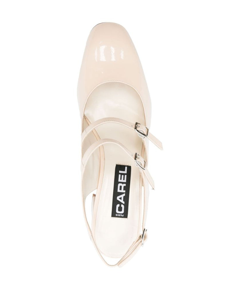 Cream Banana 70 Mary Jane Slingback Pumps